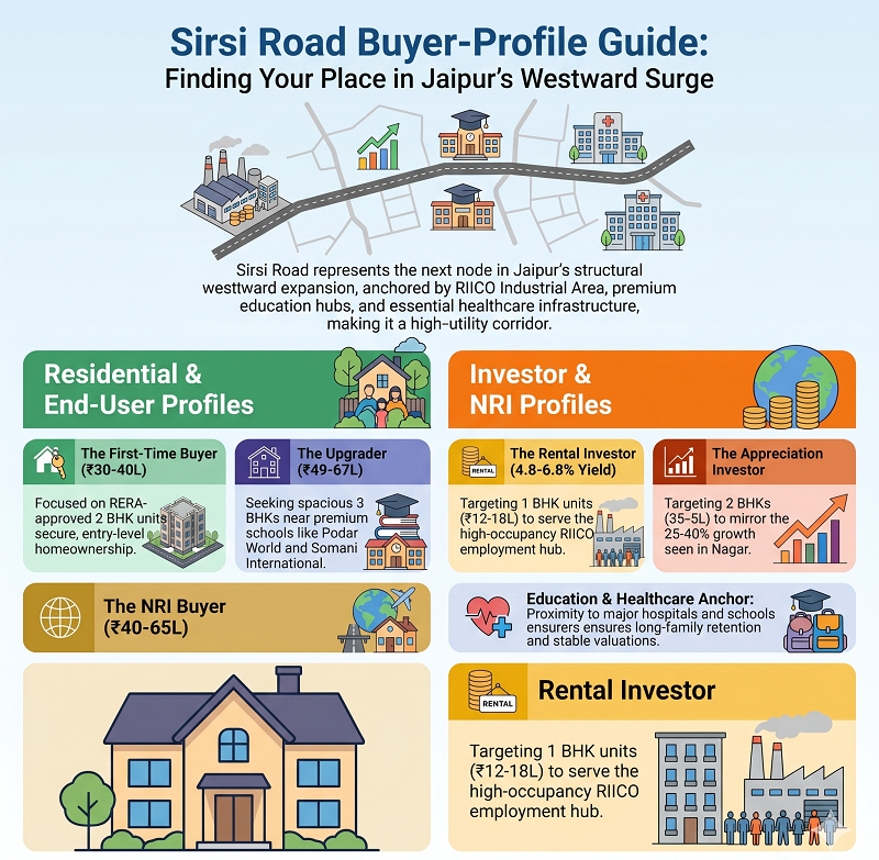 Buyer profiles for a flat at sirsi road jaipur
