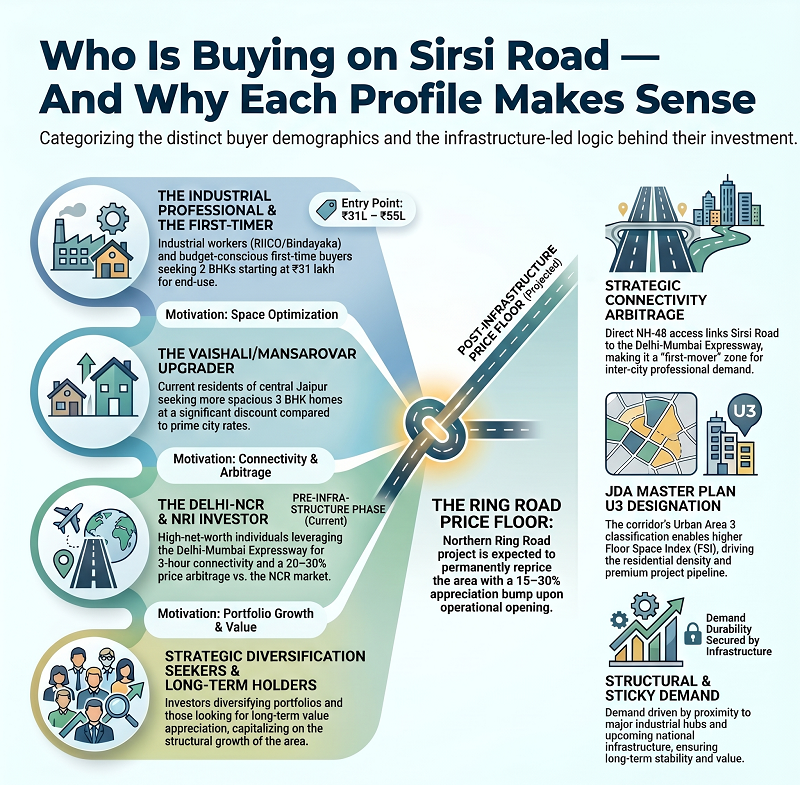 Buyer profiles for real estate on Sirsi Road