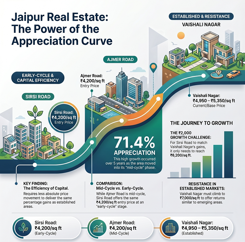 How Sirsi road Compares to Other Corridors in Jaipur